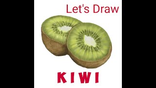 How to draw a kiwi happily