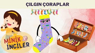 Çılgın Çoraplar Dans Ediyor! Eğlenceli Şarkı  | Minik İnciler |