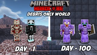 We Survived 100 Days in Ancient Debris only World in Minecraft Hardcore | @WishCraft & DeadZilla