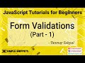 27 - Form Validations in JavaScript (Part 1) | JavaScript tutorials for Beginners