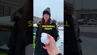 SNOWBALL FIGHT WITH A STRANGER