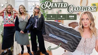 i tried RENTING clothes (again) and this is how it went...