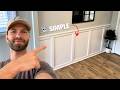 DEAD simple DIY Wainscoting Accent Wall (Don't Overthink It)