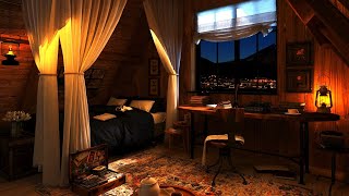 Sleep Instantly with Rain \u0026 Thunder Sounds in this Room Ambience