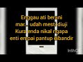 Ngetan Bubu Ridan - Ricky El [Karaoke][No Vocal] #IbanSongs