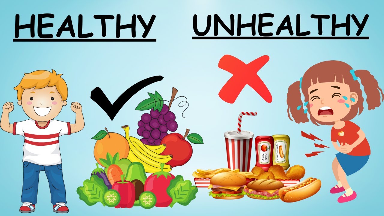Healthy And Unhealthy Food Video For Kids