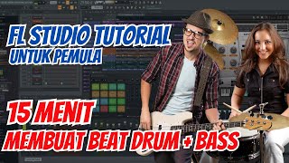 Cara membuat Beat Drum + Iringan Bass di FL Studio 20 #flstudio #tutorialflstudio #flstudio20