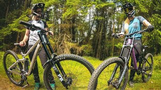 FIRST TIME RIDING DOWNHILL MTB | Vitus Dominer \u0026 Scott Gambler!