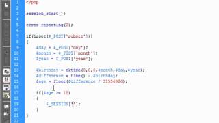 PHP: Age Verification (Part 2)
