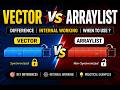 Vector vs ArrayList in Java | frequently asked interview questions and answers