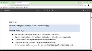 Vector vs ArrayList in Java | frequently asked interview questions and answers