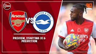 Arsenal vs Brighton: Preview, starting XI & prediction | Tavares to start? No Partey!