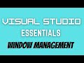 Visual Studio Essentials - UI Tips (very helpful)