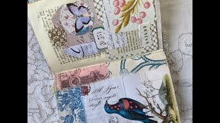 Junk journal adding pockets and tucks to journal pages