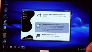 System Restore Using Recovery Disks