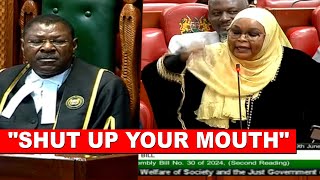 DRAMA!! War erupt in Parliament, MP ZamZam almost slapped Wetangula while defending finance bill🔥🔥