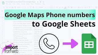 How to scrape Phone Numbers from Google Maps?
