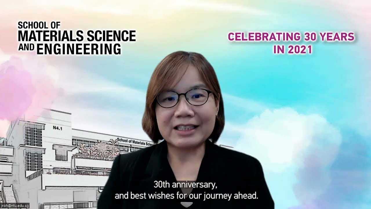 MSE's 30th Anniversary - Message From Professor Lam Yeng Ming, Chair ...