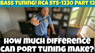 DIY Bass Reflex Speaker Port Tuning BIG Difference! - RCA STS-1230 Part 12