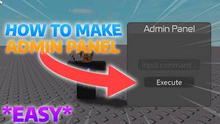 [⭐OP] | How to create a working admin panel in Roblox Studio | 💪UPGRADED 2026