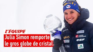 Biathlon 2023 - Julia Simon remporte son premier gros globe de cristal, 18 ans après Sandrine Bailly