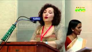 Liana Badr speaks at Malayalam-Arabic International literary fest