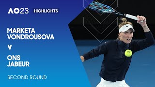 Marketa Vondrousova v Ons Jabeur Highlights | Australian Open 2023 Second Round