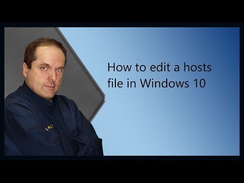 How to edit a hosts file in Windows 10