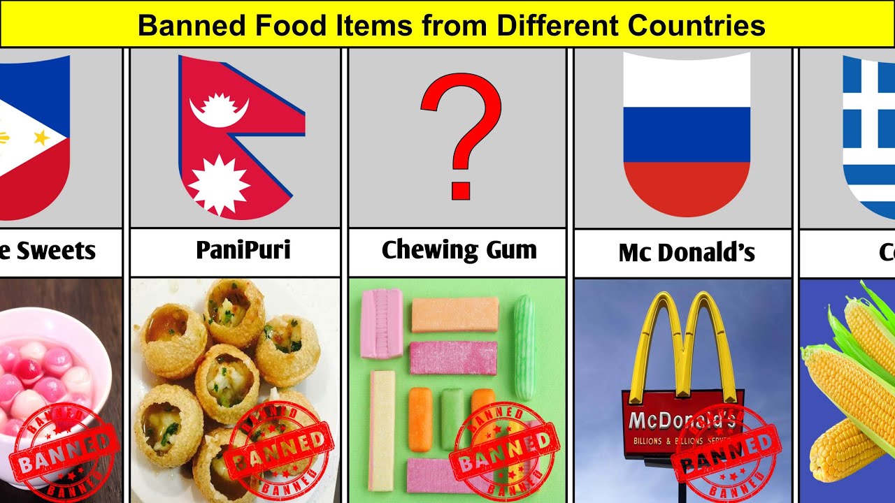 Banned Food Items From Different Countries - Banned Food From Different ...