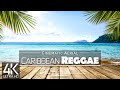 【4K】🌴🇯🇲 10 HOUR REGGAE DRONE FILM: «Caribbean is Paradise» Ultra HD 🔥🔥🔥 Music (for 2160p Ambient TV)