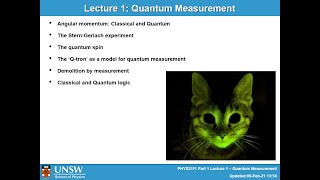 PHYS2111 Quantum Mechanics -- Lecture 1 Part 1