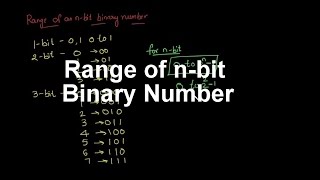 Gate Computer Organiztion - 4 | Range of values of an n-bit binary number