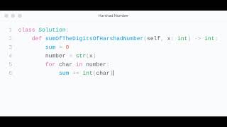 LeetCode Harshad Number in Python | Easy Solution Explained 🚀