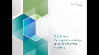 CMS Web Interface Support Call 1-22-25: 2024 Data Submission