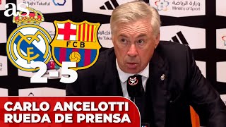 ANCELOTTI RUEDA DE PRENSA | REAL MADRID 2 - FC BARCELONA 5 | SUPERCOPA DE ESPAÑA