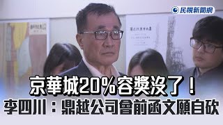 快新聞／京華城20％容獎沒了！ 李四川：鼎越公司會前函文願自砍 - 民視新聞