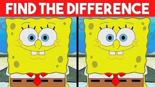 Bet you can't FIND THE DIFFERENCE! | 100% FAIL | Spongebob Cartoon photo Puzzle