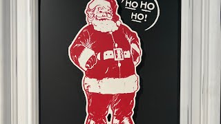 Chalk Couture Classic Santa Transfer and Chalk Shape! #easy #diyhomedecor #diycrafts #crafting