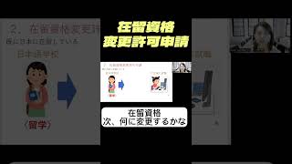 【在留資格変更許可申請】 #shorts