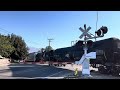 up 1373 rolls through telegraph road railroad crossing santa paula ca 10 9 24