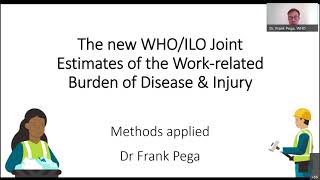 [burden-eu webinar] WHO/ILO joint estimates of the work-related burden of disease and injury