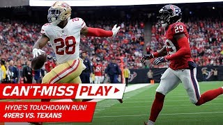 Carlos Hyde39s Great TD Run Set Up By Kyle Juszczyk39s Unreal Plays Can39t Miss Play NFL Wk 14