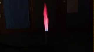 Strontium ion in flame