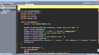 JAVA Programming 8: Simple Text-Based Game