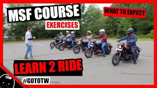 MSF Basic Rider Course Exercises | Riding Academy | Learn To Ride