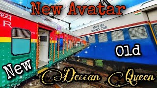 Pride of Central Railways | DECCAN QUEEN New Avatar | Last ICF \u0026 First LHB Run | Brand New Coach