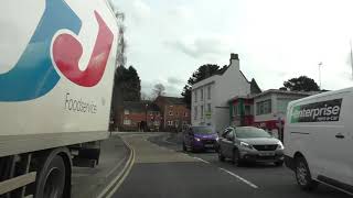 Driving On The B4091 \u0026 B4094 From Bromsgrove To Stoke Heath, England 24th February 2021