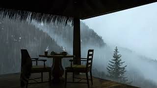 Soothing Natural Rain & Thunder Sounds for Deep Sleep & Insomnia Relief-Get Sleep in your Balcony