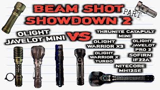 Olight Javelot Mini Beam shot comparison Part 2 (Throwers)