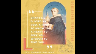 Memorial of St. Thomas Aquinas